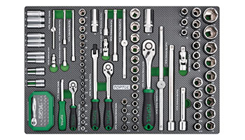 Tủ dụng cụ 7 ngăn 214 chi tiết Toptul GE-21409