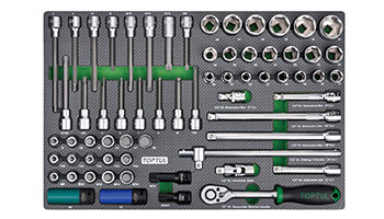 Tủ đồ nghề 7 ngăn 282 chi tiết Toptul GE-28210