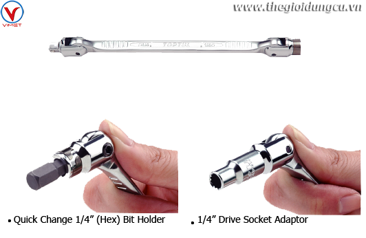 Cần vặn 2 đầu điếu 1/4