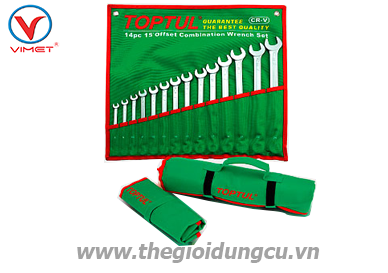Bộ cờ lê vòng miệng dài Toptul GAAA0802     