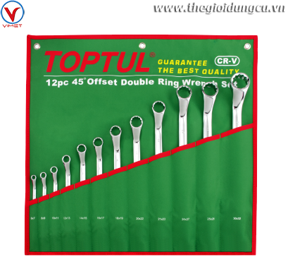 Bộ cờ lê 2 đầu vòng 45 độ 12 món (6-32mm)