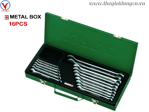 Bộ cờ lê vòng miệng mờ 16 món ( 6-24mm)