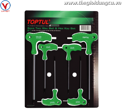 Lục giác đầu bi chữ L 6 món TOPTUL GAAS0601