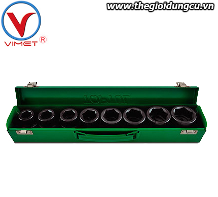 Bộ đầu tuýp lục giác đen 3/4 inch 8 món toptul GDAD0805