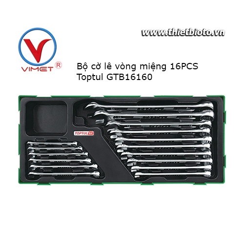 Bộ cờ lê vòng miệng 16 chi tiết Toptul GTB1616