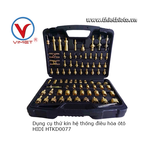 Bộ dụng cụ thử kín hệ thống điều hòa ô tô 77 chi tiết HTKD0077