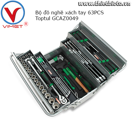 Bộ dụng cụ xách tay 63 chi tiết Toptul GCAZ0049