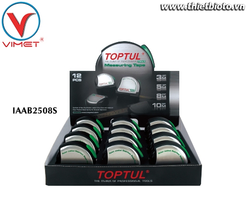 Bộ thước dây (12 cuộn) TOPTUL IAAB2508S