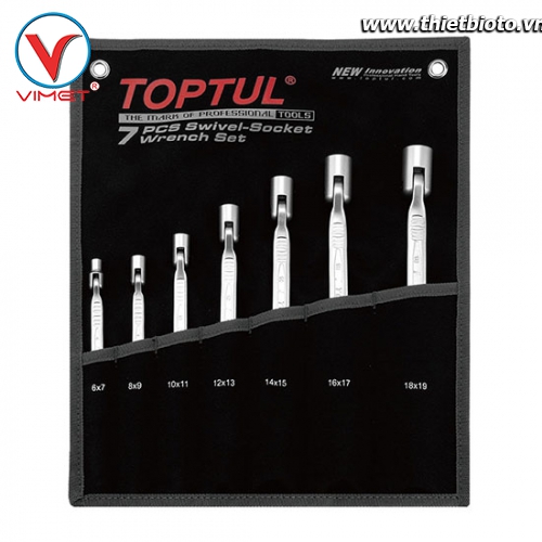 Bộ tuýp điếu 7 chi tiết Toptul GPAQ0701