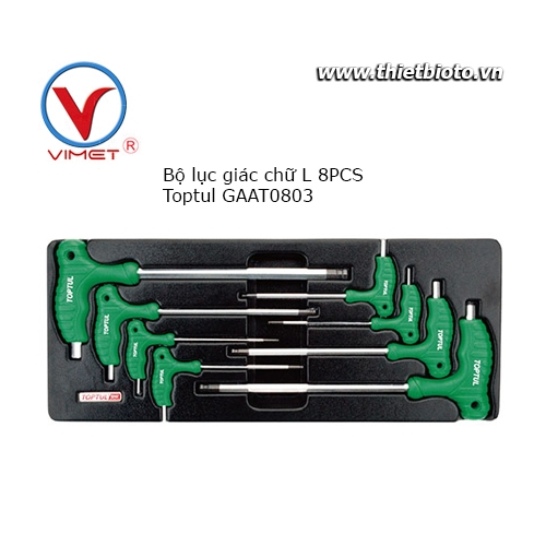 Bộ tuýp lục giác chữ L 8 chi tiết Toptul GAAT0803