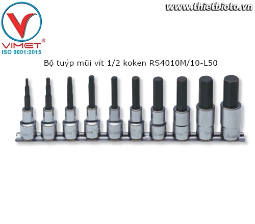 Bộ tuýp mũi vít 1/2 koken RS4010M/10-L50