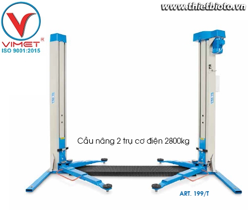 Cầu nâng 2 trụ cơ điện 2800kg OMCN