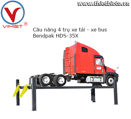 Cầu nâng 4 trụ xe tải - xe buýt HDS-35X