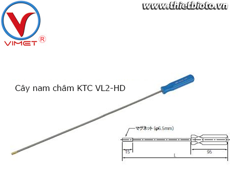 Cây nhặt ốc có nam châm KTC VL2-HD