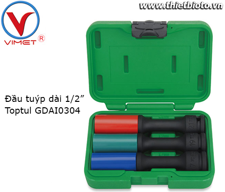 Bộ đầu tuýp dài 3 chi tiết Toptul GDAI0304