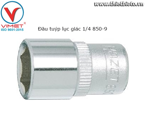 Đầu tuýp lục giác 1/4 Hazet 850-9