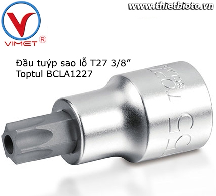 Đầu tuýp sao lỗ T27 3/8inch Toptul BCLA1227