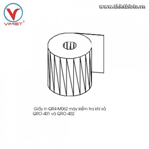 Giấy in máy kiểm tra khí xả QRO-401 và QRO-402