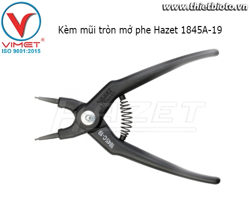 Kềm mũi tròn mở phe Hazet 1845A-19