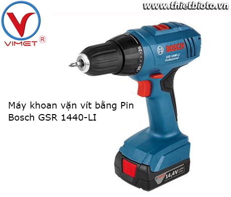 Máy khoan vặn vít dùng pin Bosch GSR 1800-LI GSR 1440-LI 
