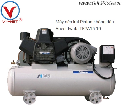 Máy nén khí Piston không dầu Anest Iwata TFPA15-10
