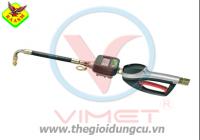 Oil gun with digital litre-counter