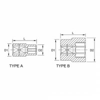 Tuýp lục giác 1/4 inch Toptul BAEA0807