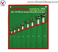 Bộ Cờ lê 2 đầu vòng 75 độ 8 món (6-22mm)