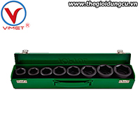 Bộ đầu tuýp lục giác đen 3/4 inch 8 món TOPTUL GDAD0806