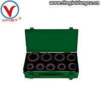 Bộ đầu tuýp đen 1 inch 9 món