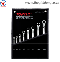 Bộ cờ lê 2 đầu vòng 45 độ 8 món (6-22mm)