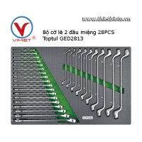 Bộ cờ lê 2 đầu miệng 28 chi tiết Toptul GED2813
