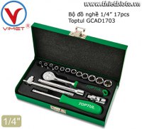 Bộ đồ nghề xách 1/4inch 17 chi tiết Toptul GCAD1703