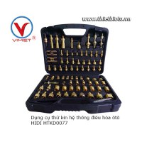 Bộ dụng cụ thử kín hệ thống điều hòa ô tô 77 chi tiết HTKD0077