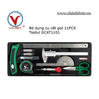 Bộ dụng cụ thước dao kéo 11pcs Toptul GCAT1101
