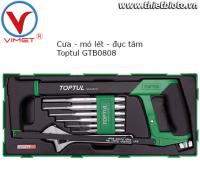 Bộ cưa đục tâm và mỏ lết Toptul GTB0808
