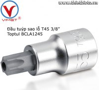 Đầu tuýp sao lỗ T45 3/8inch Toptul BCLA1245