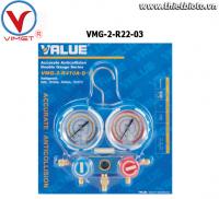 Đồng hồ nạp gas lạnh Value VMG-2-R22-03