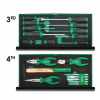 Tủ đồ nghề 3 ngăn 114 chi tiết toptul GCAZ114A