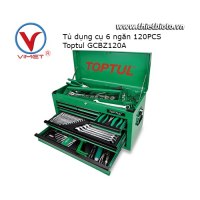 Tủ đồ nghề 6 ngăn 120 chi tiết Toptul GCBZ120A