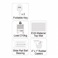 Tủ đựng dụng cụ đồ nghề sửa chữa 7 ngăn Toptul TCCA0703
