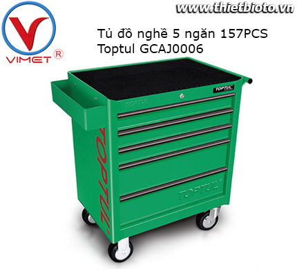 Tủ dụng cụ 5 ngăn 157 chi tiết Toptul GCAJ0006