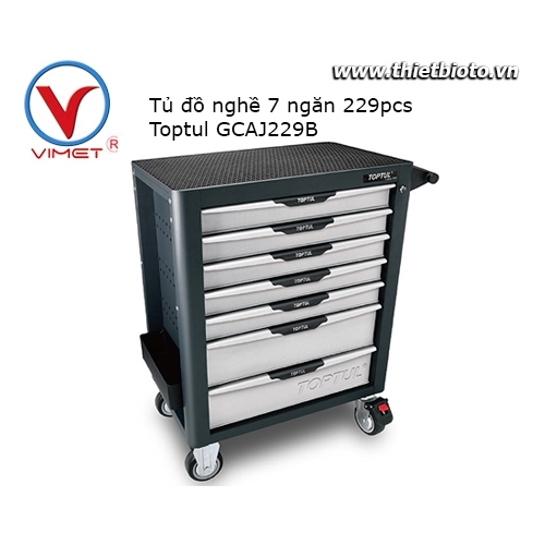Tủ đồ nghề 7 ngăn 229pcs Toptul GCAJ229B