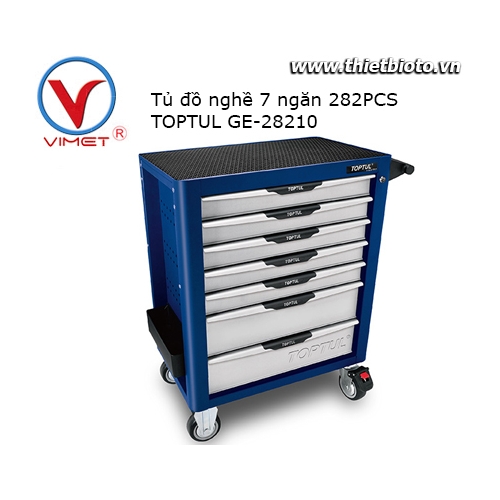Tủ đồ nghề 7 ngăn 282 chi tiết Toptul GE-28210