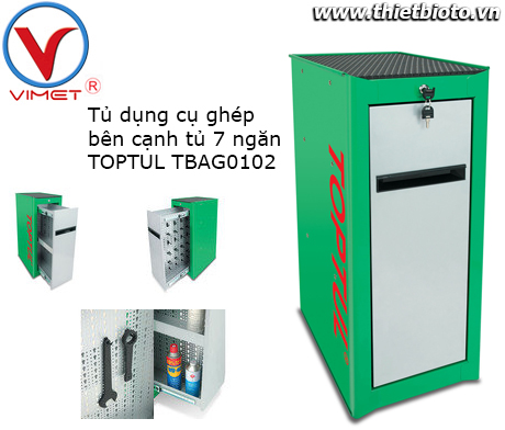 Tủ phụ ghép bên cạnh tủ 7 ngăn màu xanh lá cây TBAH0101