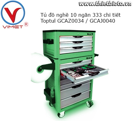 Tủ dụng cụ đồ nghề 10 ngăn 333PCS GCAZ0034 & GCAJ0040