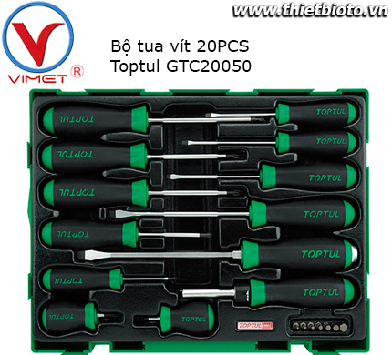 Bộ tua vít 20 chi tiết Toptul GTC2005