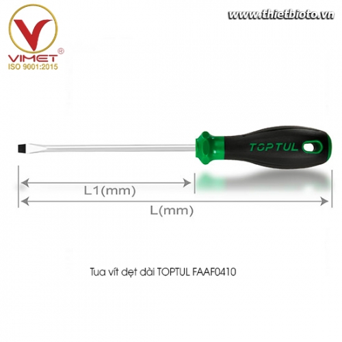 Tua vít dẹt dài TOPTUL FAAF0410
