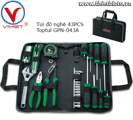 Túi đồ nghề 43 chi tiết Toptul GPN-043A