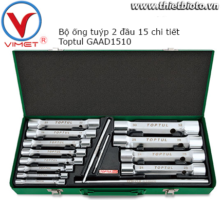 Bộ tay vặn 2 đầu 15 chi tiết Toptul GAAD1510 